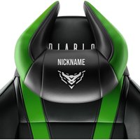 Diablo Chairs 48% Rabatt auf personalisierte Diablo XHorn Kopfstützen SchwarzGrün