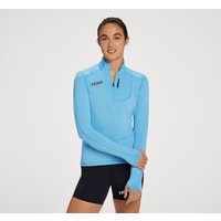HOKA Col zippé pour Femme en All Aboard Taille M TShirts À Manches Longues
