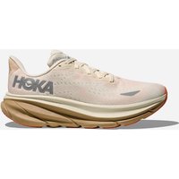HOKA Clifton 9 GTX Femme Beige HOKA Clifton 9 GORE-TEX Chaussures pour Femme en Eggshell/Khaki Taille 36 | Running Sur Route
