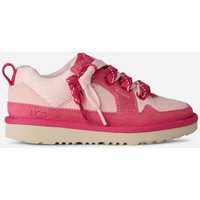 UGG® Lo Lowmel Sneaker for Kids in Pink Bloom/Multi, Size 2, Suede/Textile/Polyester