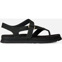 Ugg UGG® GoldenGaze Zehentrenner-Sandale für Damen in Black, Größe 37, Leder