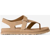 Ugg UGG® GoldenGaze Zehentrenner-Sandale für Damen in Beige, Größe 36, Wildleder