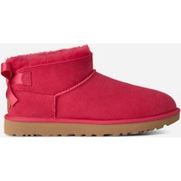 UGG® Ultra Mini Bailey Bow Boot in Red, Size 9, Polyester/Leather