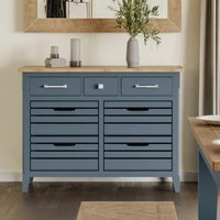 Click to view product details and reviews for Stafford Blue 7 Drawer Sideboard. Click to view product details and reviews for Stafford Blue 7 Drawer Sideboard.