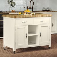 Click to view product details and reviews for Cream Kitchen Island With Butchers Block. Click to view product details and reviews for Cream Kitchen Island With Butchers Block.