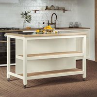 Click to view product details and reviews for Cream Open Kitchen Island With Breakfast Bar. Click to view product details and reviews for Cream Open Kitchen Island With Breakfast Bar.