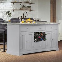 Click to view product details and reviews for Grey Kitchen Island With Granite Top. Click to view product details and reviews for Grey Kitchen Island With Granite Top.
