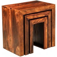 Click to view product details and reviews for Cube Sheesham Nest Of 3 Tables. Click to view product details and reviews for Cube Sheesham Nest Of 3 Tables.