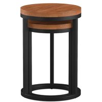 Click to view product details and reviews for Rayne Acacia Round Nest Of 2 Tables. Click to view product details and reviews for Rayne Acacia Round Nest Of 2 Tables.