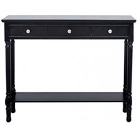 Click to view product details and reviews for Delta Black 3 Drawer Console Table. Click to view product details and reviews for Delta Black 3 Drawer Console Table.