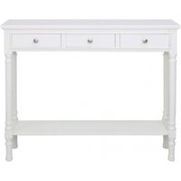 Click to view product details and reviews for Delta White 3 Drawer Large Console Table. Click to view product details and reviews for Delta White 3 Drawer Large Console Table.
