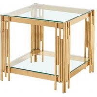 Click to view product details and reviews for Cohen Gold Tempered Glass End Table. Click to view product details and reviews for Cohen Gold Tempered Glass End Table.
