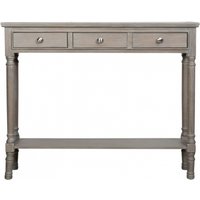 Click to view product details and reviews for Delta Taupe 3 Drawer Console Table. Click to view product details and reviews for Delta Taupe 3 Drawer Console Table.
