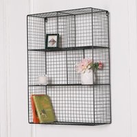 Click to view product details and reviews for Black Metal 5 Compartment Wall Shelf. Click to view product details and reviews for Black Metal 5 Compartment Wall Shelf.