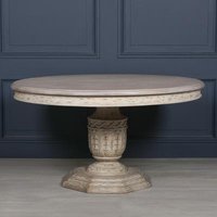 Click to view product details and reviews for Distressed White Cedar 6 Seater Round Pedestal Dining Table 145cm. Click to view product details and reviews for Distressed White Cedar 6 Seater Round Pedestal Dining Table 145cm.