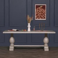 Click to view product details and reviews for Linda Grey Washed Mango Wood 8 Seater Double Pedestal Dining Table 210cm. Click to view product details and reviews for Linda Grey Washed Mango Wood 8 Seater Double Pedestal Dining Table 210cm.