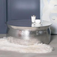 Click to view product details and reviews for Silver Aluminium Hammered Round Coffee Table. Click to view product details and reviews for Silver Aluminium Hammered Round Coffee Table.