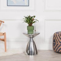 Click to view product details and reviews for Silver Cast Aluminium Hour Glass Round Side Table. Click to view product details and reviews for Silver Cast Aluminium Hour Glass Round Side Table.