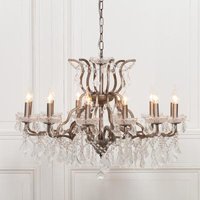 Click to view product details and reviews for French Style Antique Silver 12 Branch Shallow Cut Glass Chandelier. Click to view product details and reviews for French Style Antique Silver 12 Branch Shallow Cut Glass Chandelier.