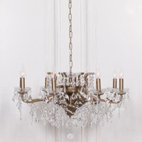 Click to view product details and reviews for French Style Gold 8 Branch Shallow Cut Glass Chandelier. Click to view product details and reviews for French Style Gold 8 Branch Shallow Cut Glass Chandelier.