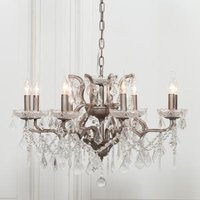 Click to view product details and reviews for French Style Silver 8 Branch Shallow Cut Glass Chandelier. Click to view product details and reviews for French Style Silver 8 Branch Shallow Cut Glass Chandelier.