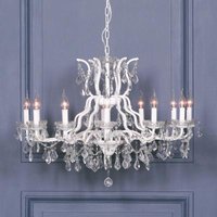 Click to view product details and reviews for French Style White 12 Branch Shallow Cut Glass Chandelier. Click to view product details and reviews for French Style White 12 Branch Shallow Cut Glass Chandelier.