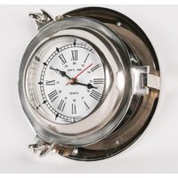Click to view product details and reviews for Polished Nautical Cabin Ships Round Wall Clock. Click to view product details and reviews for Polished Nautical Cabin Ships Round Wall Clock.