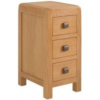 Click to view product details and reviews for Curve Oak 3 Drawer Compact Bedside Cabinet. Click to view product details and reviews for Curve Oak 3 Drawer Compact Bedside Cabinet.
