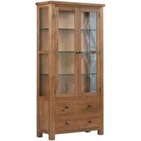 Click to view product details and reviews for Original Rustic Oak 2 Door 2 Drawer Glazed Display Cabinet. Click to view product details and reviews for Original Rustic Oak 2 Door 2 Drawer Glazed Display Cabinet.
