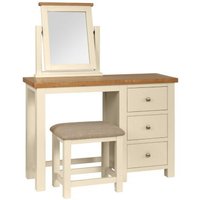 Click to view product details and reviews for Lundy Ivory Painted 3 Drawer Dressing Table With Stool. Click to view product details and reviews for Lundy Ivory Painted 3 Drawer Dressing Table With Stool.