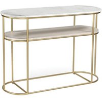 Click to view product details and reviews for Buxton White Marble And Gold Oval Console Table. Click to view product details and reviews for Buxton White Marble And Gold Oval Console Table.