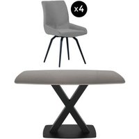 Click to view product details and reviews for Vernal 4 Seater Grey Sintered Stone Dining Set 4 Malcom Grey Fabric Swivel Chair. Click to view product details and reviews for Vernal 4 Seater Grey Sintered Stone Dining Set 4 Malcom Grey Fabric Swivel Chair.