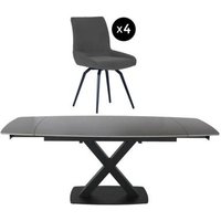 Click to view product details and reviews for Vernal 4 8 Seater Grey Sintered Stone Extending Dining Set 4 Malcom Dark Grey Fabric Swivel Chair. Click to view product details and reviews for Vernal 4 8 Seater Grey Sintered Stone Extending Dining Set 4 Malcom Dark Grey Fabric Swivel Chair.