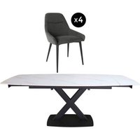 Click to view product details and reviews for Vernal 4 8 Seater White Sintered Stone Extending Dining Set 4 Claflin Dark Grey Fabric Chair. Click to view product details and reviews for Vernal 4 8 Seater White Sintered Stone Extending Dining Set 4 Claflin Dark Grey Fabric Chair.