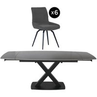 Click to view product details and reviews for Vernal 6 8 Seater Grey Sintered Stone Extending Dining Set 6 Malcom Dark Grey Fabric Swivel Chair. Click to view product details and reviews for Vernal 6 8 Seater Grey Sintered Stone Extending Dining Set 6 Malcom Dark Grey Fabric Swivel Chair.