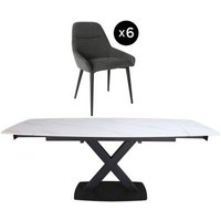 Click to view product details and reviews for Vernal 6 8 Seater White Sintered Stone Extending Dining Set 6 Claflin Dark Grey Fabric Chair. Click to view product details and reviews for Vernal 6 8 Seater White Sintered Stone Extending Dining Set 6 Claflin Dark Grey Fabric Chair.