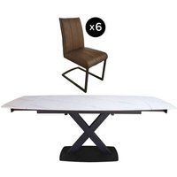 Click to view product details and reviews for Vernal 6 8 Seater White Sintered Stone Extending Dining Set 6 Tira Vintage Brown Faux Leather Cantilever Chair. Click to view product details and reviews for Vernal 6 8 Seater White Sintered Stone Extending Dining Set 6 Tira Vintage Brown Faux Leather Cantilever Chair.