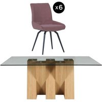 Click to view product details and reviews for Newton 6 Seater Smoked Glass And Natural Dining Set 6 Malcom Pink Fabric Swivel Chair. Click to view product details and reviews for Newton 6 Seater Smoked Glass And Natural Dining Set 6 Malcom Pink Fabric Swivel Chair.