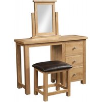 Click to view product details and reviews for Appleby Oak 3 Drawer Single Dressing Table Set. Click to view product details and reviews for Appleby Oak 3 Drawer Single Dressing Table Set.