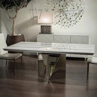 Click to view product details and reviews for Freedom Beveled Edge Marble Dining Table With Stainless Steel Pedestal Base Variation Available. Click to view product details and reviews for Freedom Beveled Edge Marble Dining Table With Stainless Steel Pedestal Base Variation Available.