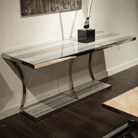 Click to view product details and reviews for Aurora Marble Console Table With Stainless Steel Base Variation Available. Click to view product details and reviews for Aurora Marble Console Table With Stainless Steel Base Variation Available.