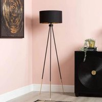 Click to view product details and reviews for Clearance Black And Gold Tripod Floor Lamp With Black Linen Shade Fss15996. Click to view product details and reviews for Clearance Black And Gold Tripod Floor Lamp With Black Linen Shade Fss15996.