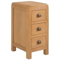 Click to view product details and reviews for Clearance Curve Oak 3 Drawer Compact Bedside Cabinet A336. Click to view product details and reviews for Clearance Curve Oak 3 Drawer Compact Bedside Cabinet A336.