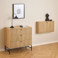 Click to view product details and reviews for Albany Oak Ribbed 3 Drawer Chest. Click to view product details and reviews for Albany Oak Ribbed 3 Drawer Chest.