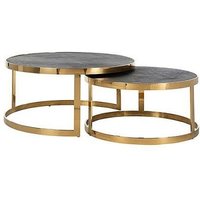 Click to view product details and reviews for Blackbone Black Round 2 Tier Coffee Tables With Gold Trim. Click to view product details and reviews for Blackbone Black Round 2 Tier Coffee Tables With Gold Trim.