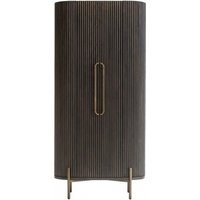 Click to view product details and reviews for Luxor Brushed Brass Ribbed 1 Door Large Curved Cabinet. Click to view product details and reviews for Luxor Brushed Brass Ribbed 1 Door Large Curved Cabinet.
