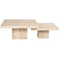 Click to view product details and reviews for La Cantera Travertine Beige 2 Tier Square Coffee Tables. Click to view product details and reviews for La Cantera Travertine Beige 2 Tier Square Coffee Tables.
