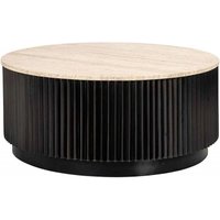 Click to view product details and reviews for Hampton Travertine Beige Top Round Coffee Table With Black Fluted Base. Click to view product details and reviews for Hampton Travertine Beige Top Round Coffee Table With Black Fluted Base.
