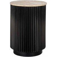 Click to view product details and reviews for Hampton Travertine Beige Top Round Side Table With Black Fluted Base. Click to view product details and reviews for Hampton Travertine Beige Top Round Side Table With Black Fluted Base.