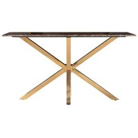 Click to view product details and reviews for Conrad Brown Marble And Gold Console Table. Click to view product details and reviews for Conrad Brown Marble And Gold Console Table.